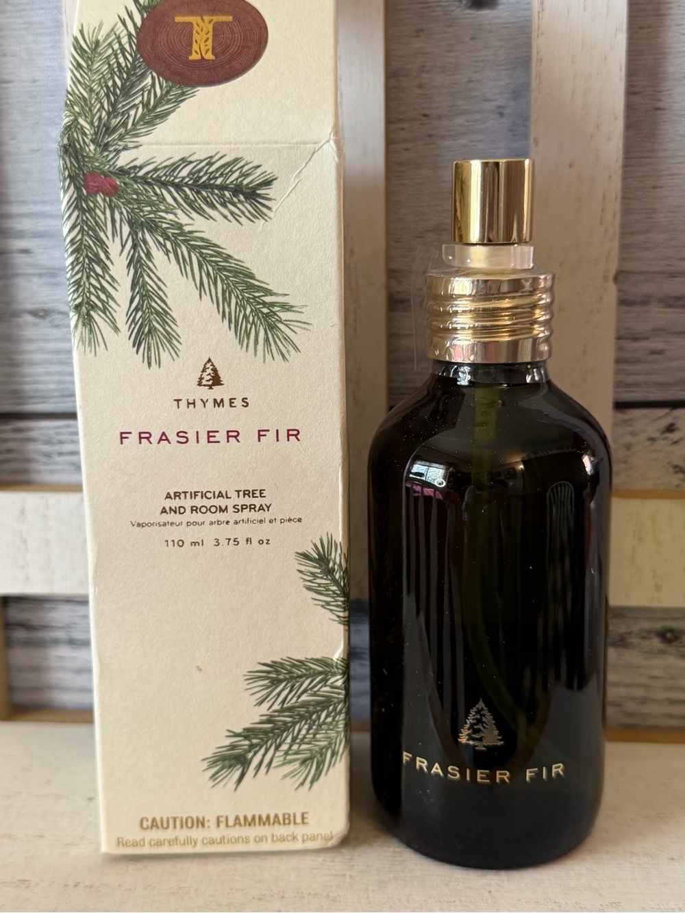 THYMES Frasier Fir Artificial Tree and Room Spray - Christmas Tree Scent NIB